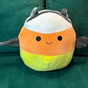 Squishmallows Candy Corn‎ Bat Plush Stuffed Animal Halloween Decor